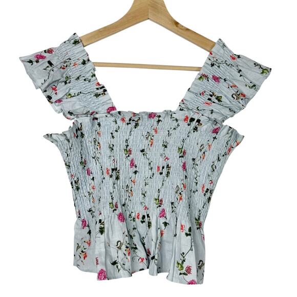 Hill House Floral Skirt Set - White and Pink - Picture 6 of 8